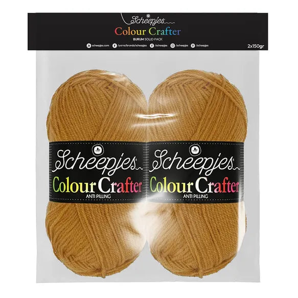 Scheepjes - Colour Crafter Solid Pack 2x150g- 1st Burum