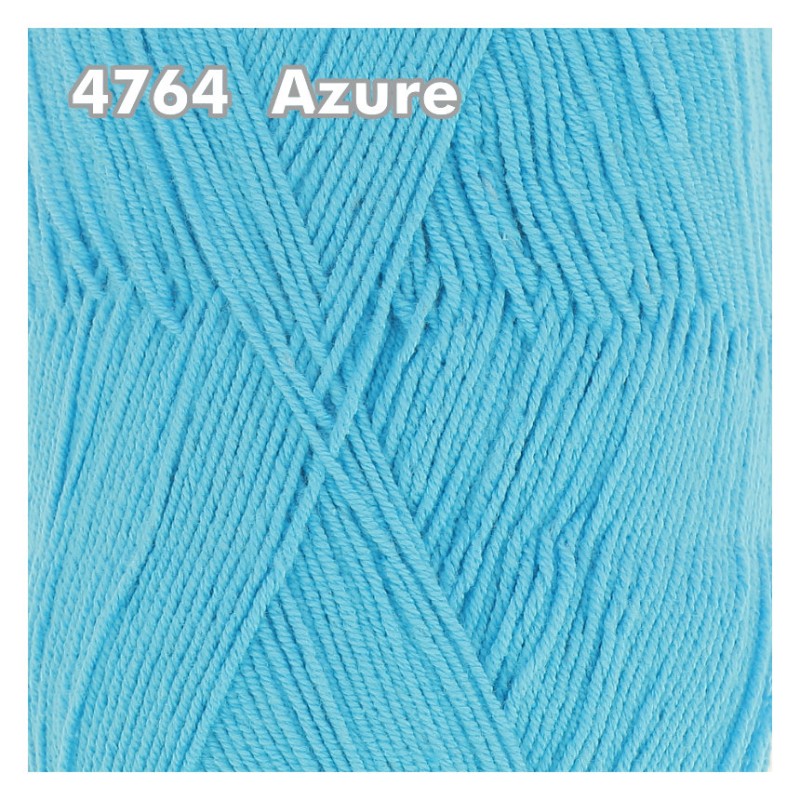 King Cole - Cotton Socks 4Ply - Azure 4764