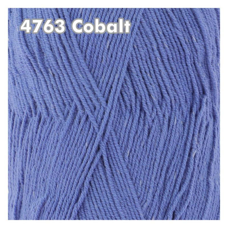King Cole - Cotton Socks 4Ply - Cobalt 4763