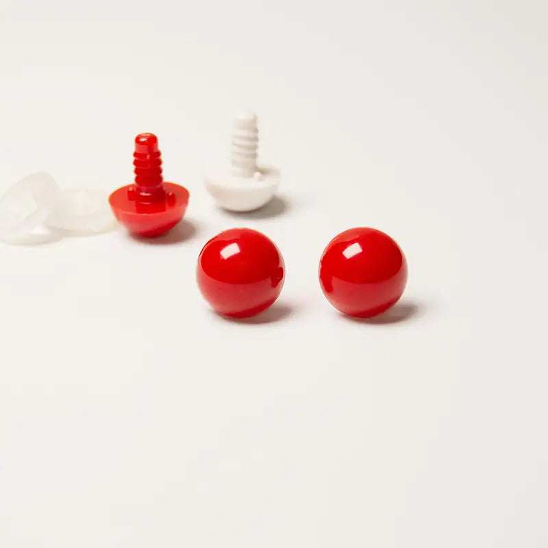 Veiligheidsoogjes 10mm - Solid Red