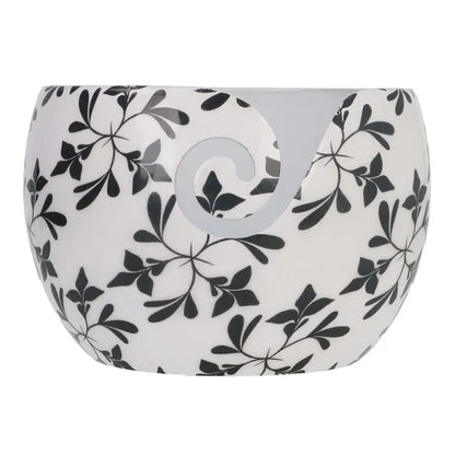 Scheepjes Yarn bowl Black Leaf onbreekbaar 15x10cm