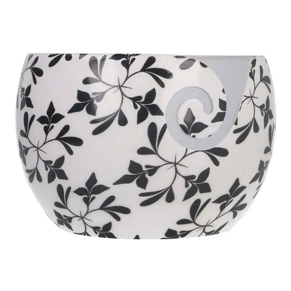 Scheepjes Yarn bowl Black Leaf onbreekbaar 15x10cm