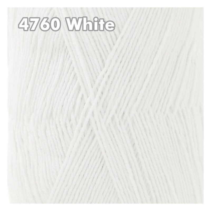 King Cole - Cotton Socks 4Ply - Cobalt White 4760