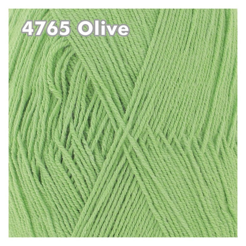 King Cole - Cotton Socks 4Ply - Olive 4765