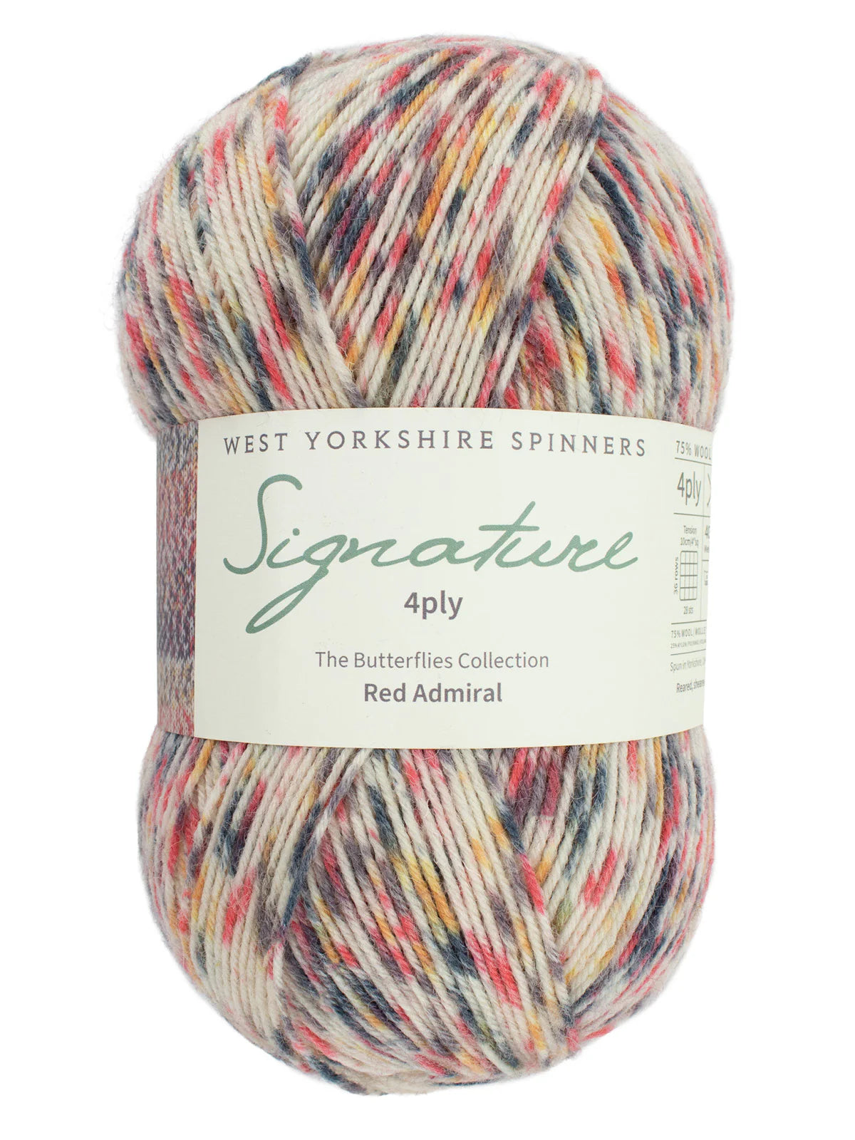 WYS - Signature 4ply - Red Admiral 1241 | Butterflies