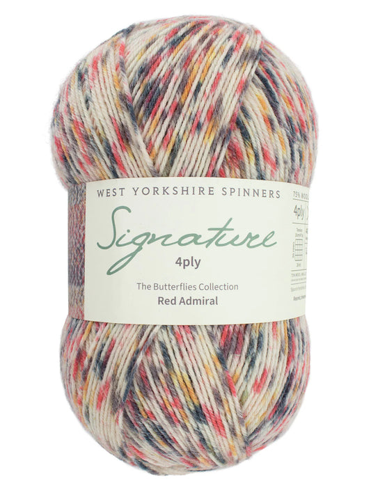 WYS - Signature 4ply - Red Admiral 1241 | Butterflies